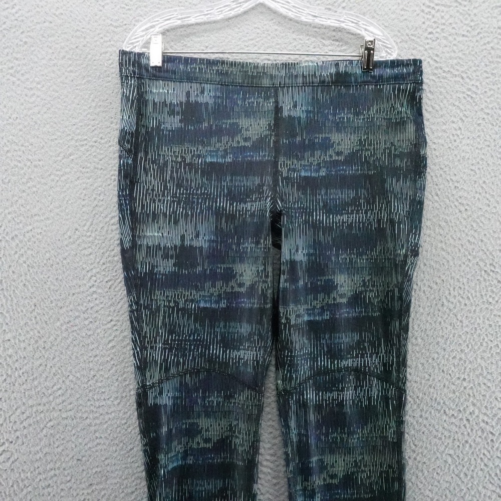 DSG Mens Run Tight XL Teal Black Abstract Print Media Pocket Baselayer NEW - Picture 3 of 15
